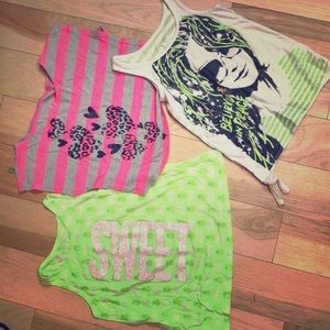 Justice❤️💕 girls size 10 summer tops!